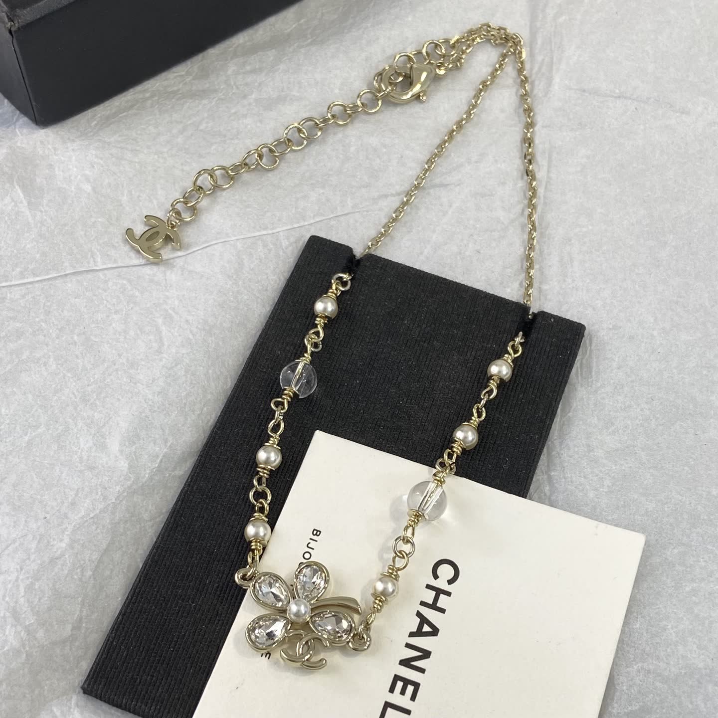 Chanel Crystal Flower Necklace